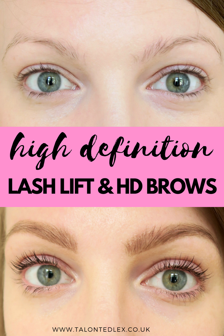 The results of a lash lift and HD brows on my blonde hair - what a transformation!