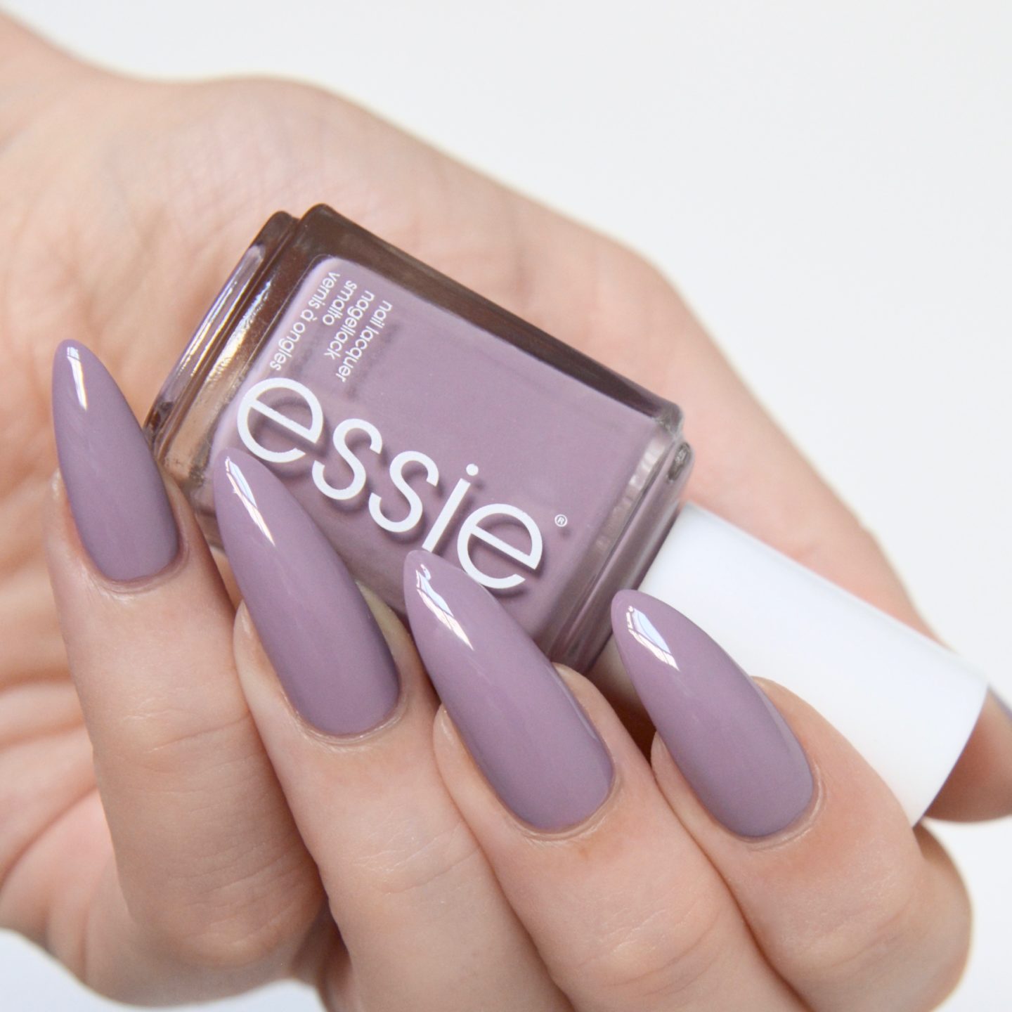 Essie Resort 2017 Ciao Effect swatches: grey- lavender polish