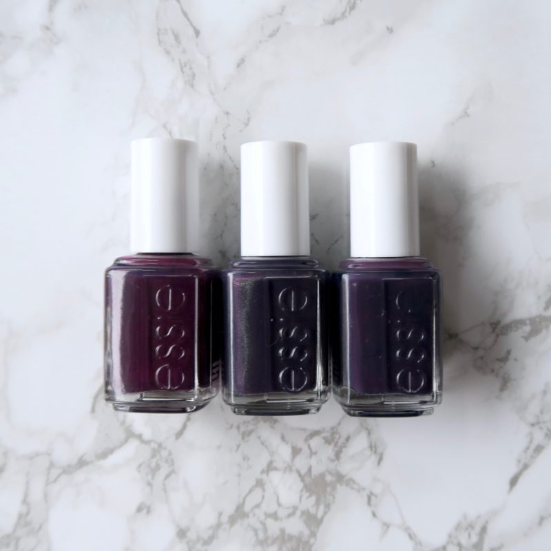 Essie Fall 2017 collection - Dress To The Nineties, comparison to similar essie polishes