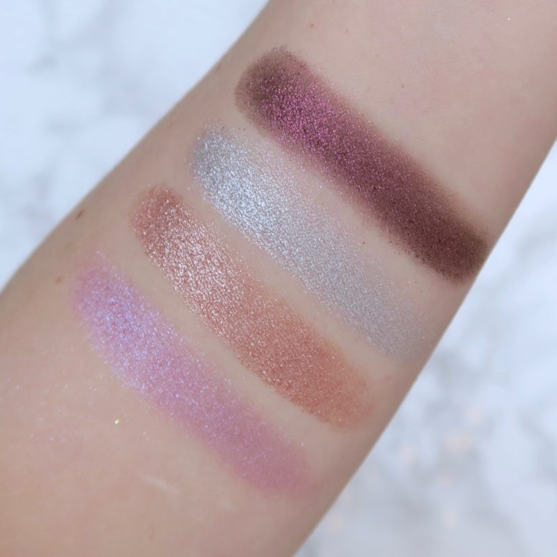 NYX In Your Element 'Metals' palette swatches